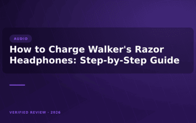 How to Charge Walker’s Razor Headphones: Step-by-Step Guide
