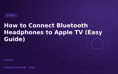 How to Connect Bluetooth Headphones to Apple TV (Easy Guide)