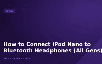 How to Connect iPod Nano to Bluetooth Headphones (All Gens)