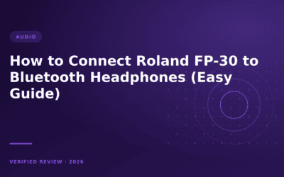How to Connect Roland FP-30 to Bluetooth Headphones (Easy Guide)