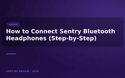 How to Connect Sentry Bluetooth Headphones (Step-by-Step)