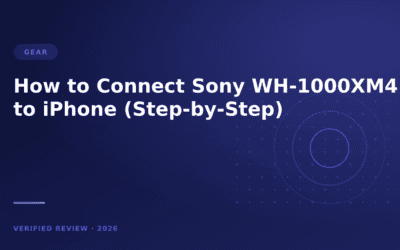 How to Connect Sony WH-1000XM4 to iPhone (Step-by-Step)