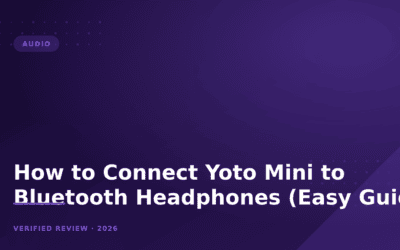 How to Connect Yoto Mini to Bluetooth Headphones (Easy Guide)