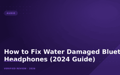 How to Fix Water Damaged Bluetooth Headphones (2024 Guide)