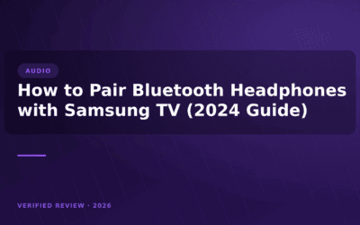 How to Pair Bluetooth Headphones with Samsung TV (2024 Guide)