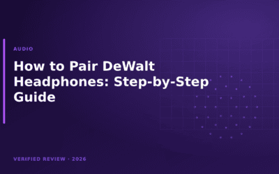 How to Pair DeWalt Headphones: Step-by-Step Guide (2024)
