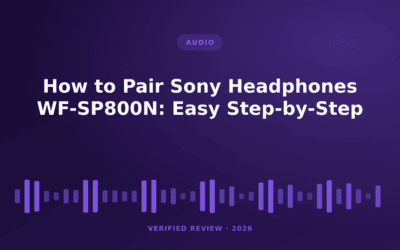 How to Pair Sony Headphones WF-SP800N: Easy Step-by-Step