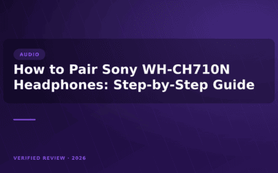 How to Pair Sony WH-CH710N Headphones: Step-by-Step Guide