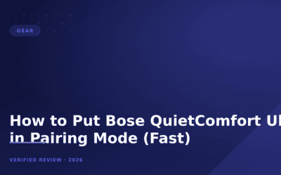 How to Put Bose QuietComfort Ultra in Pairing Mode (Fast)