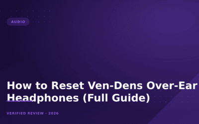 How to Reset Ven-Dens Over-Ear Headphones (Full Guide)