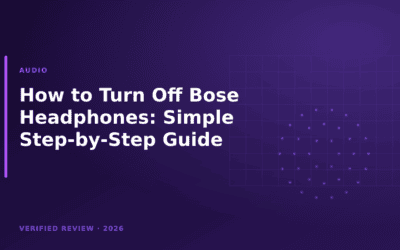How to Turn Off Bose Headphones: Simple Step-by-Step Guide