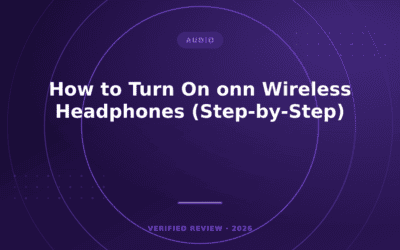 How to Turn On onn Wireless Headphones (Step-by-Step)