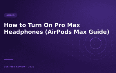 How to Turn On Pro Max Headphones (AirPods Max Guide)