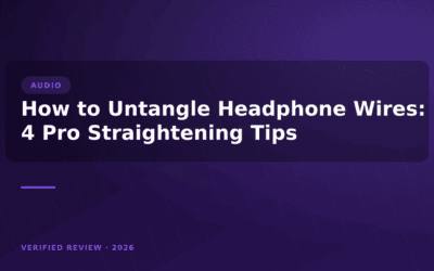 How to Untangle Headphone Wires: 4 Pro Straightening Tips