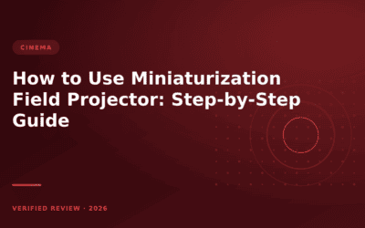 How to Use Miniaturization Field Projector: Step-by-Step Guide