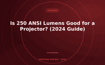 Is 250 ANSI Lumens Good for a Projector? (2024 Guide)