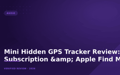 Mini Hidden GPS Tracker Review: No Subscription & Apple Find My Support