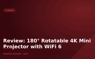 Review: 180° Rotatable 4K Mini Projector with WiFi 6