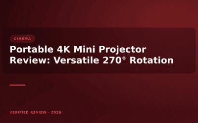 Portable 4K Mini Projector Review: Versatile 270° Rotation
