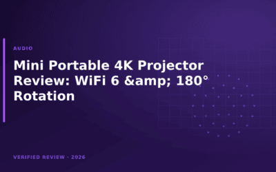 Mini Portable 4K Projector Review: WiFi 6 & 180° Rotation