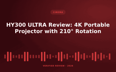 HY300 ULTRA Review: 4K Portable Projector with 210° Rotation