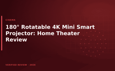 180° Rotatable 4K Mini Smart Projector: Home Theater Review