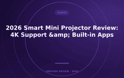 2026 Smart Mini Projector Review: 4K Support & Built-in Apps
