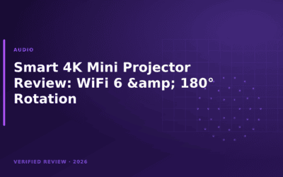 Smart 4K Mini Projector Review: WiFi 6 & 180° Rotation