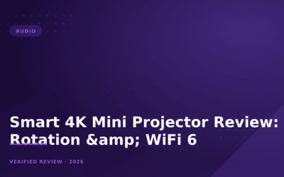 Smart 4K Mini Projector Review: 180° Rotation & WiFi 6
