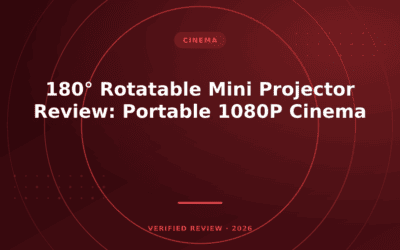 180° Rotatable Mini Projector Review: Portable 1080P Cinema