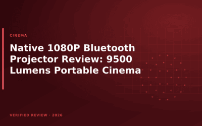 Native 1080P Bluetooth Projector Review: 9500 Lumens Portable Cinema