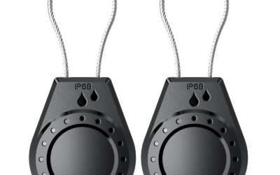 Secure AirTag Holder 2-Pack: Waterproof Case with Hex Lock