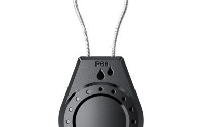 Secure Anti-Theft AirTag Holder with Waterproof Wire Cable