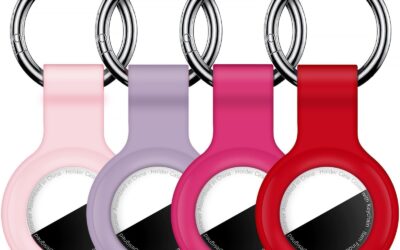 Silicone AirTag Keychain Case for 1st & 2nd Gen (2026)