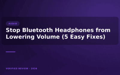 Stop Bluetooth Headphones from Lowering Volume (5 Easy Fixes)
