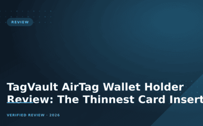 TagVault AirTag Wallet Holder Review: The Thinnest Card Insert