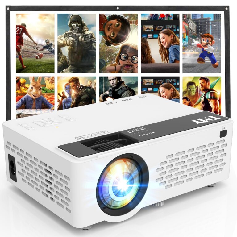 TMY 1080P Bluetooth Portable Mini Projector w/ Screen