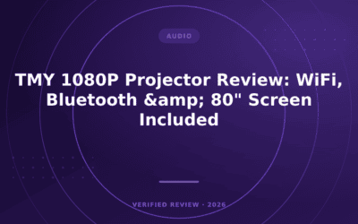 TMY 1080P Projector Review: WiFi, Bluetooth & 80″ Screen Included