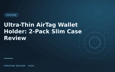 Ultra-Thin AirTag Wallet Holder: 2-Pack Slim Case Review
