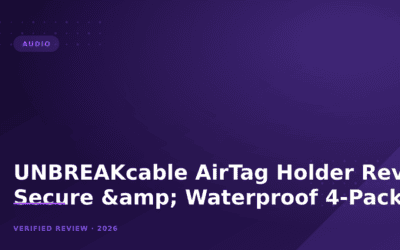 UNBREAKcable AirTag Holder Review: Secure & Waterproof 4-Pack