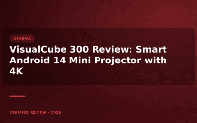 VisualCube 300 Review: Smart Android 14 Mini Projector with 4K