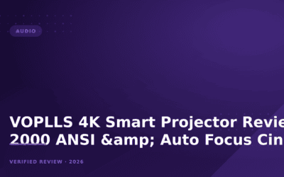 VOPLLS 4K Smart Projector Review: 2000 ANSI & Auto Focus Cinema