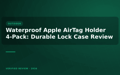 Waterproof Apple AirTag Holder 4-Pack: Durable Lock Case Review