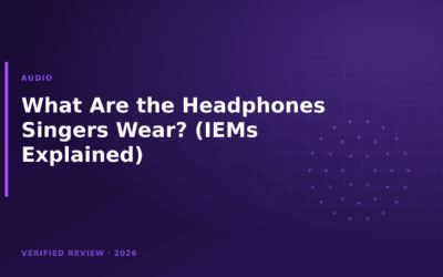 What Are the Headphones Singers Wear? (IEMs Explained)