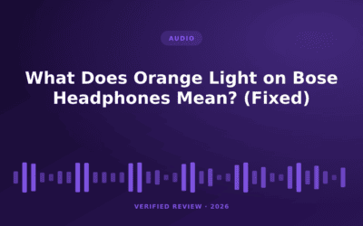 What Does Orange Light on Bose Headphones Mean? (Fixed)