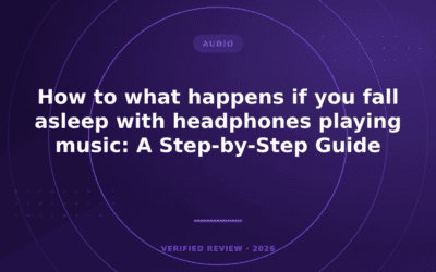How to what happens if you fall asleep with headphones playing music: A Step-by-Step Guide