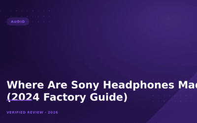 Where Are Sony Headphones Made? (2024 Factory Guide)