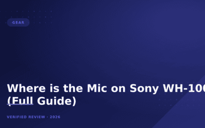 Where is the Mic on Sony WH-1000XM4? (Full Guide)