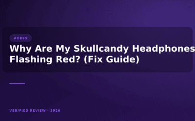 Why Are My Skullcandy Headphones Flashing Red? (Fix Guide)