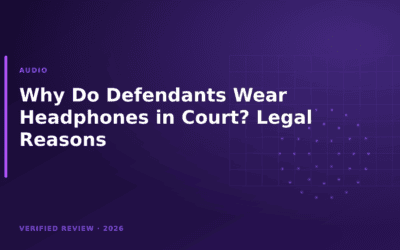 Why Do Defendants Wear Headphones in Court? Legal Reasons